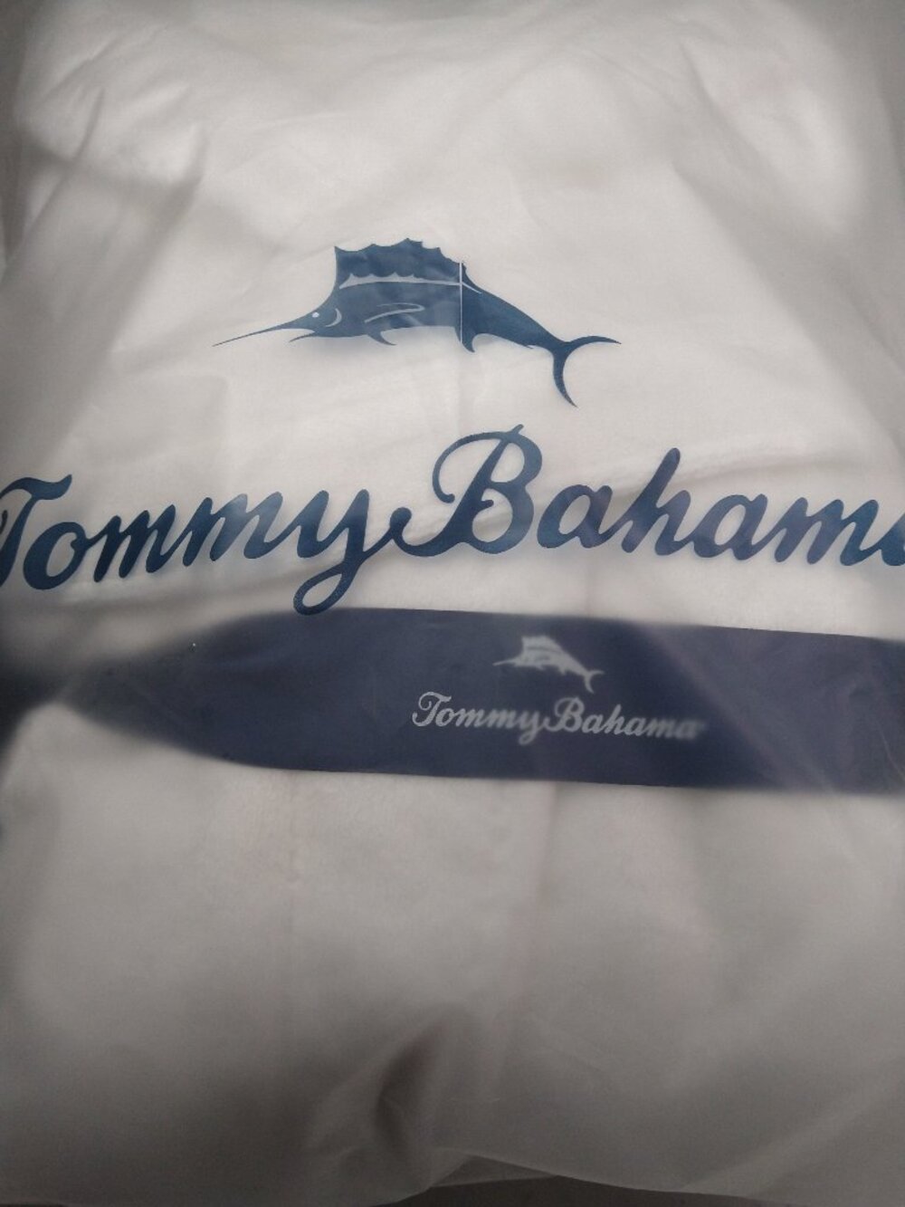 Tommy Bahama Plush Fleece Robe White Shawl Collar Unisex One Size New